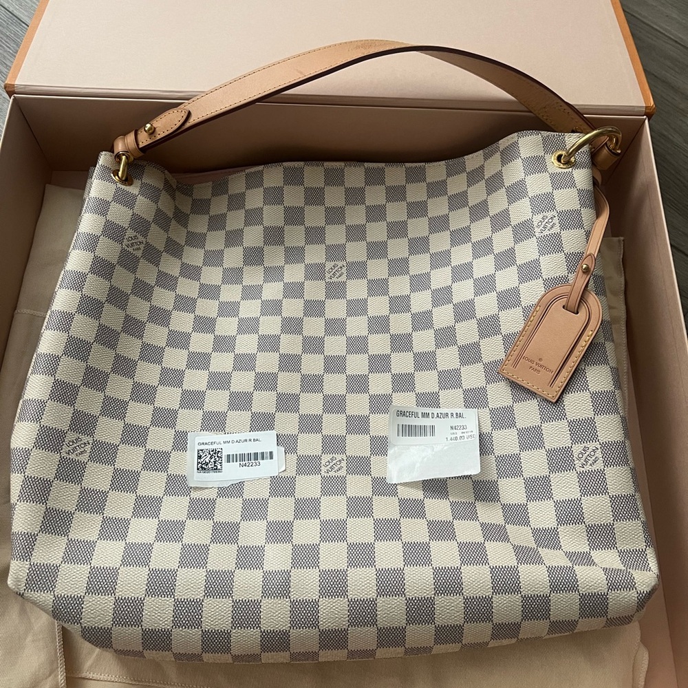 Louis Vuitton Damier Azur Graceful MM shoulder bag - Picture 2 of 9